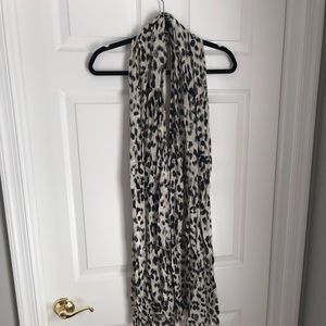 Joie Leopard Print Scarf